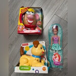 Disney, Hasbro, and Fisher-Price Toy Bundle for Girls New